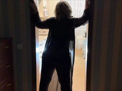 Stepmom blocks door for stepson - gets anal blowjob from him - big tits milf finklozoya