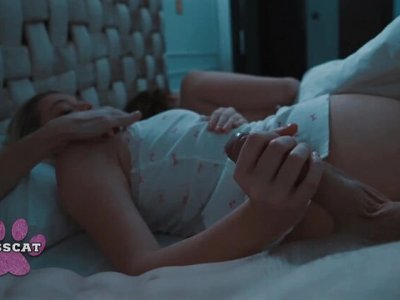 Step dad secretly fucks and cums inside 18 year old step daughter jessie ames in shared bed petite teen creampie