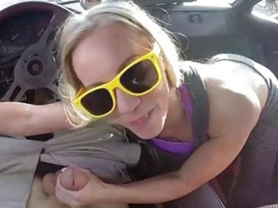 Blonde bitch sells her car and pounded