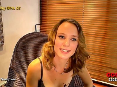 German blonde ashlee cox gives intense blowjob deep throat suck - petite rough hardcore sex
